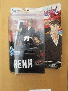 Shonen Jump Bleach Renji Action Figure Series 3 Toynami w/ Trading Card